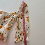 Reformation Floral Puff Sleeve Smocked Back Blouse Women’s 0 Photo 4