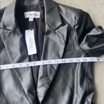 The Drop Women’s Black Anouk Faux Leather Blazer NEW Sz XXS Photo 4