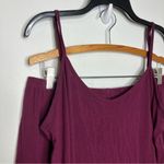Lates by Kate cami tank and shorts pajama set wine color women’s size large Purple Photo 2
