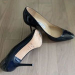 Jimmy Choo  dark teal blue patent leather high heels Photo 0
