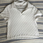 Checkered polo White Size L Photo 0