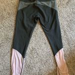 Apana Colorblock Leggings in Black, Gray, and Pink Photo 2