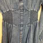 Cato Blue Long Sleeve Denim Dress Photo 5