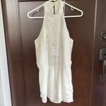 Lovers + Friends EUC Your Girl Ivory Beaded Romper Size Medium Photo 5