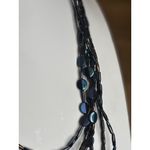 Chico's Black & Bronze Multi-Strand Beaded Necklace With Adjustable Clasp Photo 2