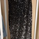Boutique One shoulder bow tie black formal sequin prom dress Photo 0