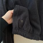 Lululemon  Plush Times Zip Up Fleece Lined Jacket Size 8 Heathered Black Photo 5