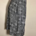 Old Navy long sleeve blouse Top shirt abstract Medium flowy dressy casual black Photo 1