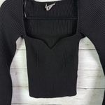 Urban Outfitters Black Ribbed Knit Women's Top Size Large Photo 1
