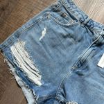 Topshop NWT Distressed Authentic High Waisted Mom Shorts Photo 4