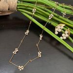 Vintage AVON Faux Pearl Beaded Gold Photo 0