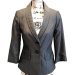 The Limited  Suit Jacket Blazer Charcoal Gray size XSmall Chambray Tailored NWT Photo 0