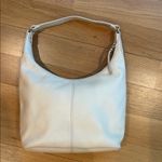 Etienne Aigner Vtg Purse Cream Leather Hobo Handbag Photo 2