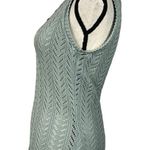 Calvin Klein Jeans Large Top Crochet Sleeveless Semi-Sheer Stretch Round Neck Photo 5