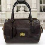 Coach PINNACLE HARPER TRIPLE ZIP SATCHEL IN POLISHED LEATHER TASSEL E1371-25316 Photo 0