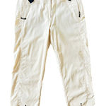 Jamie Sadock Golf Capri Pants Women's 10 Crop Beige Taupe Zipper Pockets Photo 0