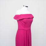 Adrianna Papell Crepe Chiffon Off Shoulder Gown - Size 6 Photo 7