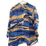 Allison Daley Women’s Blouse 22W | Abstract Print 3/4 Sleeve Button-Down Photo 11