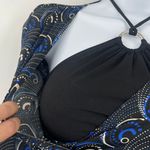 Speechless Y2K  70s Mod Dress Sz 8 Sequins Mad Men Retro Halter Art Deco Club Photo 2