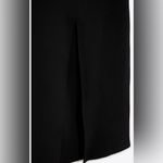 ZARA  New Black Long Round Neck Draped Short Sleeves Dress with Slit Size L Photo 6