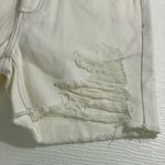 NEW SER.O.YA Mid Rise Jean Short Sz 26 Cut Off White Denim Distressed Destroyed Photo 5