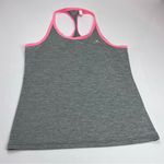 Adidas  Womens Size Medium Grey Gray Pink Athletic Tank‎ Top Sleeveless Workout Photo 0