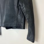 Topshop Genuine 100% Leather Biker Jacket Black Size 6 Women's Photo 6