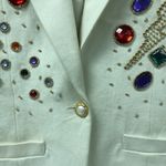 Adams Vtg Y2K 90’s Adam Douglass Adrianna Papell Blazer Jacket Women’s S Small Cotton Photo 4