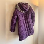 Eddie Bauer Women's Purple Trench Puffer Jacket Size Large Outerwear Coat Winter Photo 1