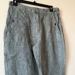 Athleta Voyager Green Linen Pants Pockets Women’s Size 14 Photo 5