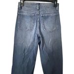 SO  High Rise Straight Leg Distressed Cropped Jeans Womens Sz 3/26W Denim Raw Hem Photo 6