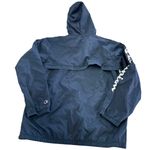 Champion Windbreaker Womens X Large Blue Hooded Pullover Half Zip Jacket Photo 1