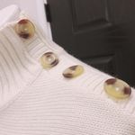 Next  Wool-Blend Poncho Sweater Knit Top in Ivory Size M New w/Tag Photo 4