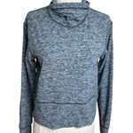 Lululemon Pullover Womens 4 Heathered Blue Fleece Ready To Rulu Funnel Neck Photo 0