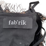 fab'rik  Star Print Dress Black Lace Detail Women's Size Medium Photo 9