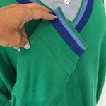 Talbots  Cricket V Neck Sweater Green Blue Photo 7