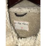 Free People  Dark Brown Vegan Leather, Shepherd, Moto Bomber Vest‎ Women's Xs Photo 3