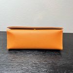 Tory Burch 🆕 NWOT  Sunglasses Case Orange with Gold Emblem Logo Leather Like Photo 7