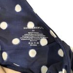 Summersalt Bow Shoulder Sidestroke One Piece Swimsuit Polkadot Navy, Sz 12 Photo 7
