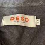 DESO Gray High Neck Pullover Hoodie Women’s Sz L USA Kangaroo Pocket Size L Photo 6