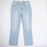 Madewell Slim Demi-Boot Jeans in Bellmeade Wash, size 28, NWT, light blue Photo 3