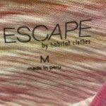 Habitat Escape by Cotton Key Hole Tank Dress Pink Yellow Orange Stripe Size M Photo 2