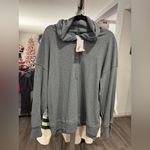 PRETTYGARDEN Charcoal Button-Up Women's Hoodie Photo 5