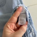 Rails Blue Denim Fringe Button Front Boho Blouse Photo 2