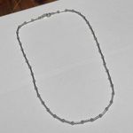 Trifari Women’s Vintage Signed Silver Tone Chain Necklace Beaded Photo 0