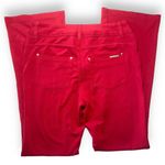 IMAN Dark Red Maroon Mid Rise Knit Pants NWOT Size 6 A Photo 3