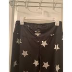 Live Love Dream  Star Print Leggings Black Silver Yoga Workout Women's Size XL Photo 1