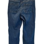 Talbots Jeans Womens Sz 10 Simply Flattering Stretch High Wide Leg Dark Ankle Photo 1