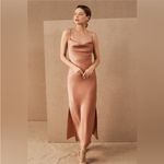 BHLDN  Cali Satin Charmeuse Midi Dress
'DESERT ROSE' Women's size 0 wedding event Photo 13