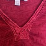 Carolyn Taylor  V-Neck 3/4 Length Sleeve Textured Casual Top EUC Sz Sm Women’s Photo 3